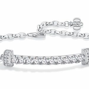 Moissanite sterling silver bracelets sold separately